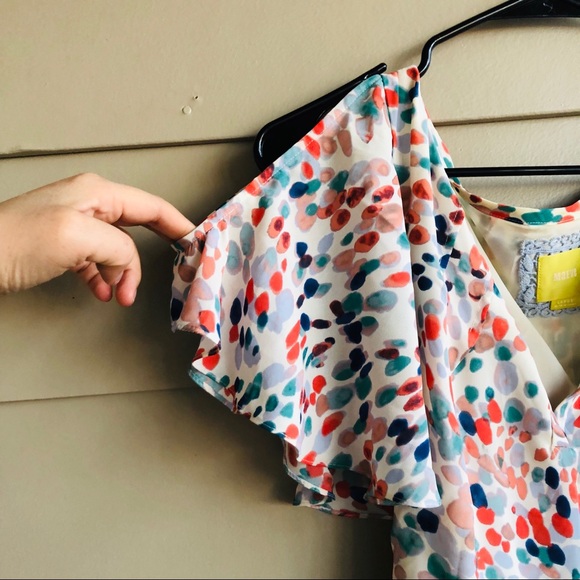 Maeve from Anthropologie cold shoulder dress - Picture 2 of 4